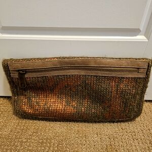 STEFANEL Large Metallic Clutch
